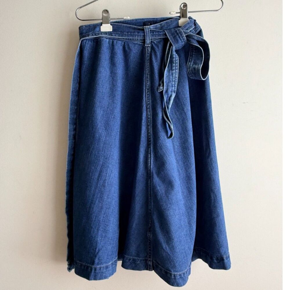 Gap denim midi wrap skirt - Medium
